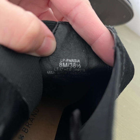 Lucky Brand Black Suede Block Heel Ankle Boots Fall Booties - Picture 5 of 8